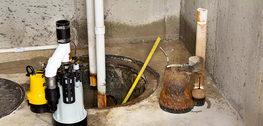 Installing Sump Pump in Finished Basement in Warwick, RI